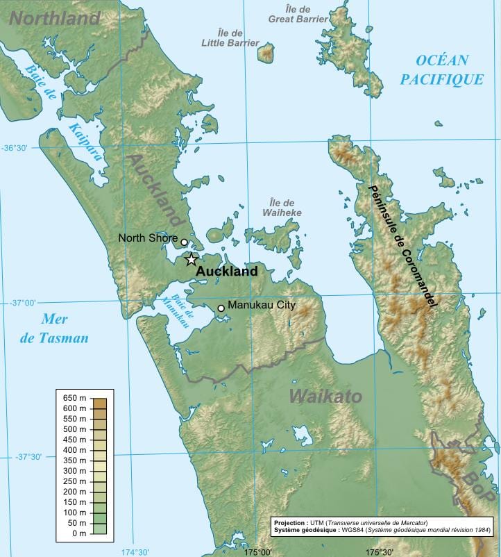 Auckland harta gjeologjike