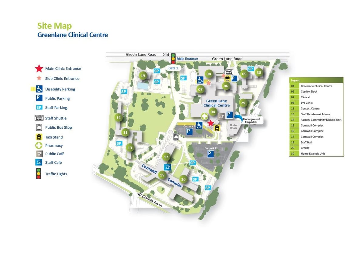 harta e Middlemore spital