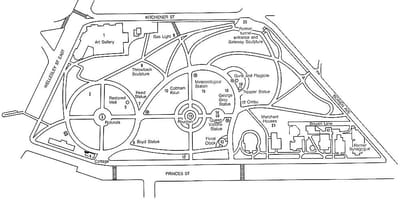 Harta e Albert park Auckland