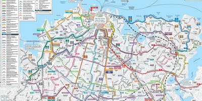 Auckland transportit publik hartë